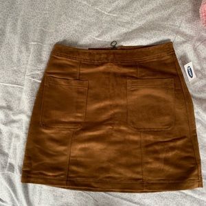 Suede Mini Skirt